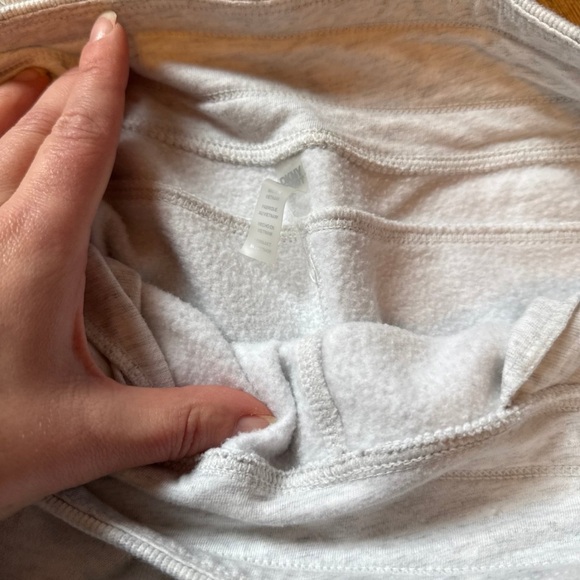 DKNY Wide Leg Sweatpants Lounge Pants Gray White Women’s Small - Picture 2 of 3